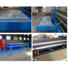 high strength Round wave steel sheet horizontal corrugated roll forming machine