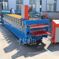 Two layer metal sheet roofing making machine